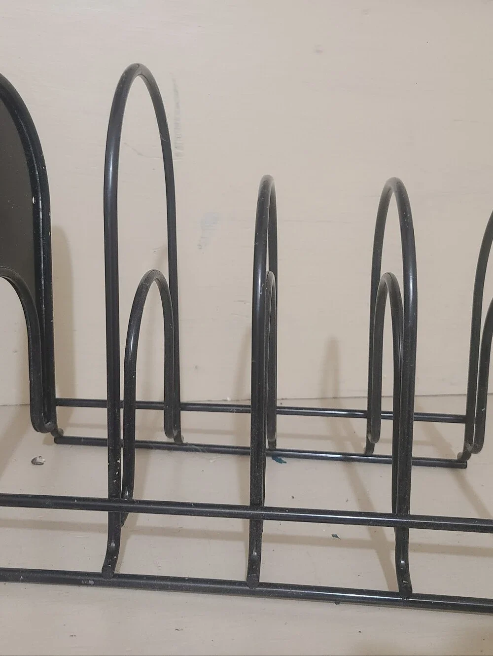 Cuisinel Pan Organizer for Cast Iron Skillets, Griddles, 5-Tier Rack, Black 12.2